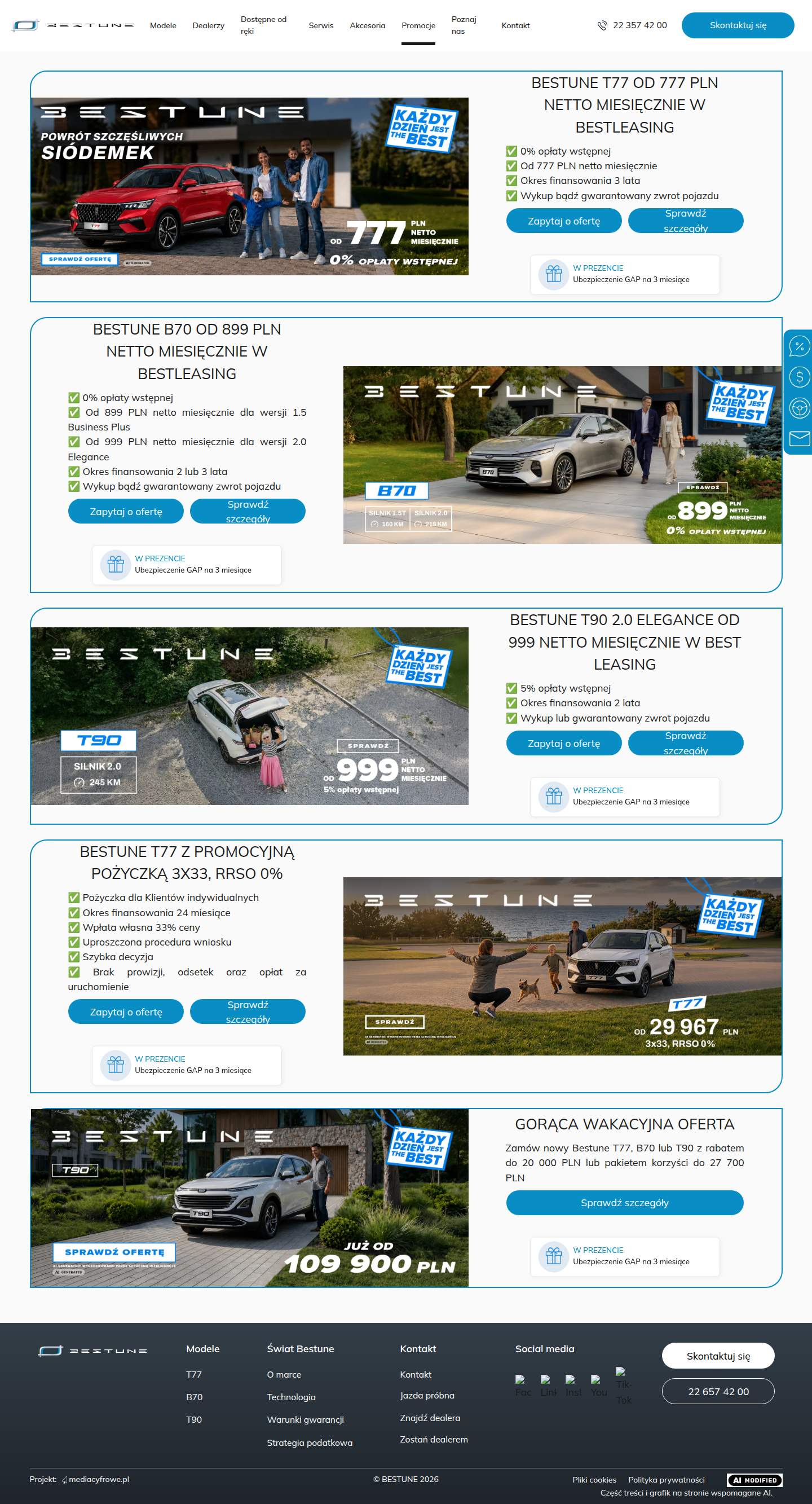 Bestune – offer