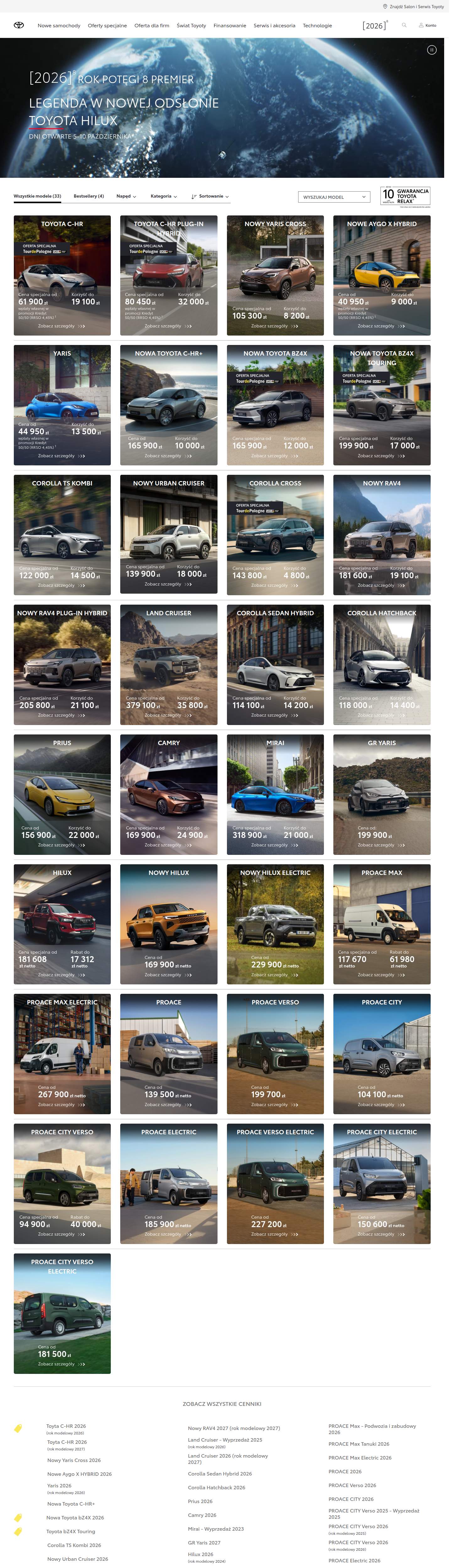Toyota – offer
