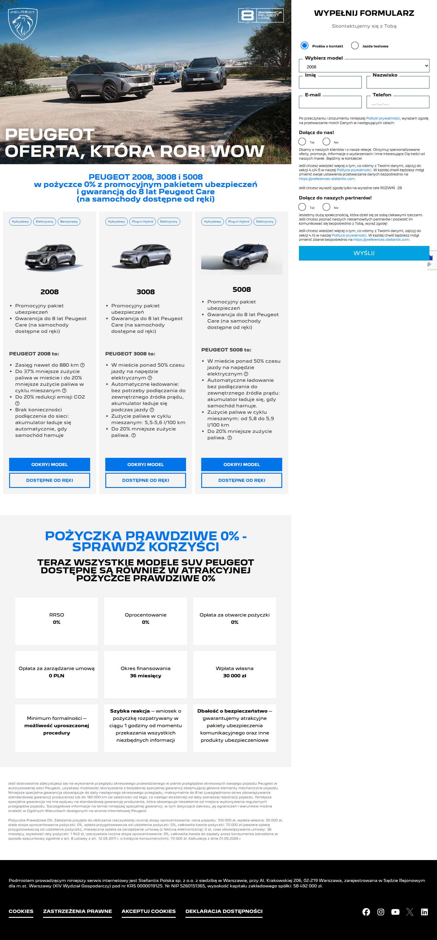 Peugeot – offer