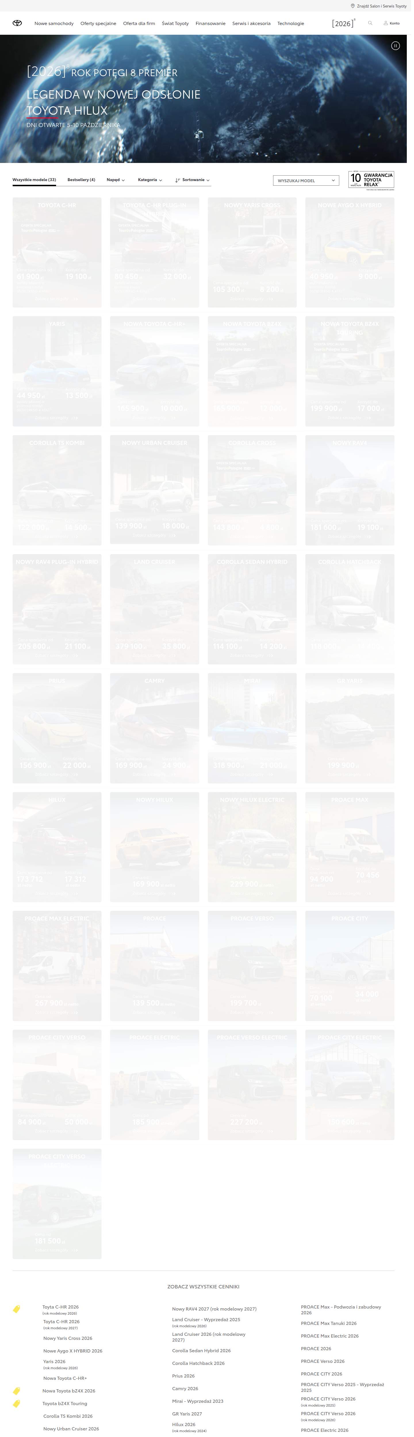 Toyota Hilux – offer