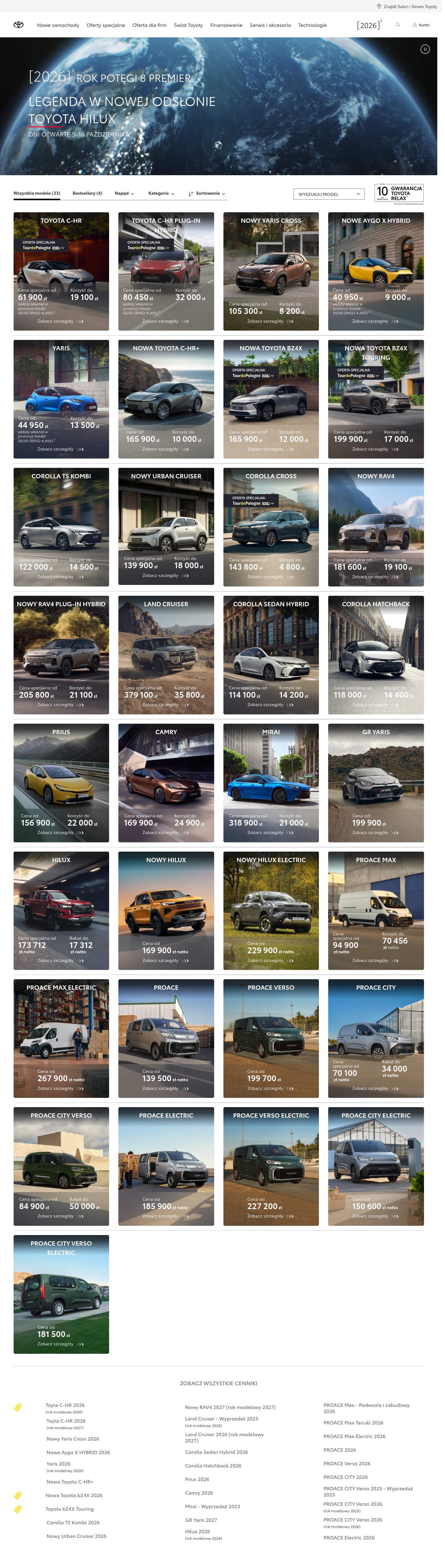 Toyota – offer